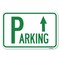 Signmission Parking with Arrow Pointing Up Heavy-Gauge Aluminum Sign, 12" x 18", A-1218-24515 A-1218-24515 - alternate 1